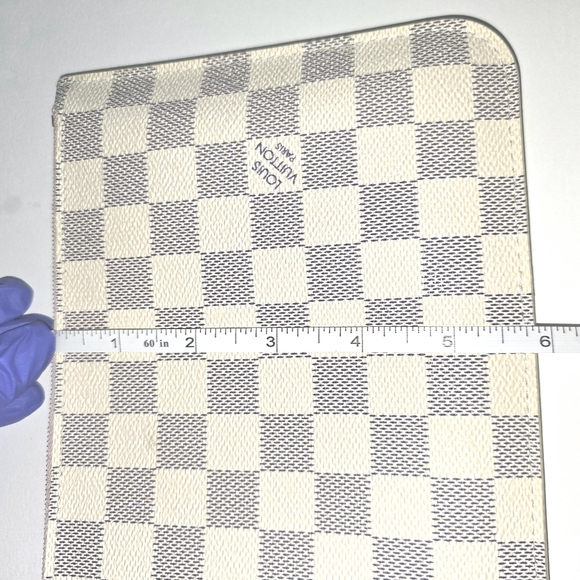 Authentic Louis Vuitton Damier Azur Neverfull GM NM Rose Ballerina Pochette - Picture 9 of 14